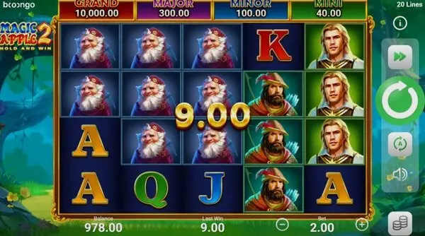 Magic apple 2 hold and win